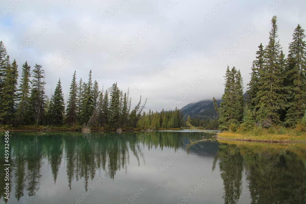 Clouds Over The River, Banff National Park, Alberta Clouds Over The River, Banff National Park, Alberta