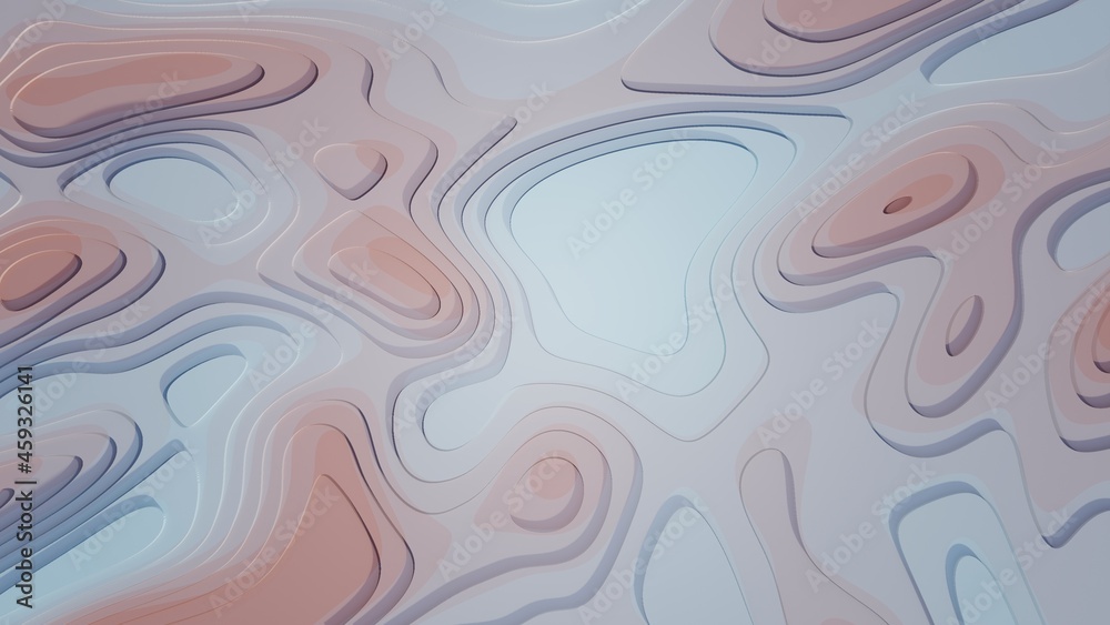 Abstract shading with stepped landscapes Abstract shading with stepped landscapes