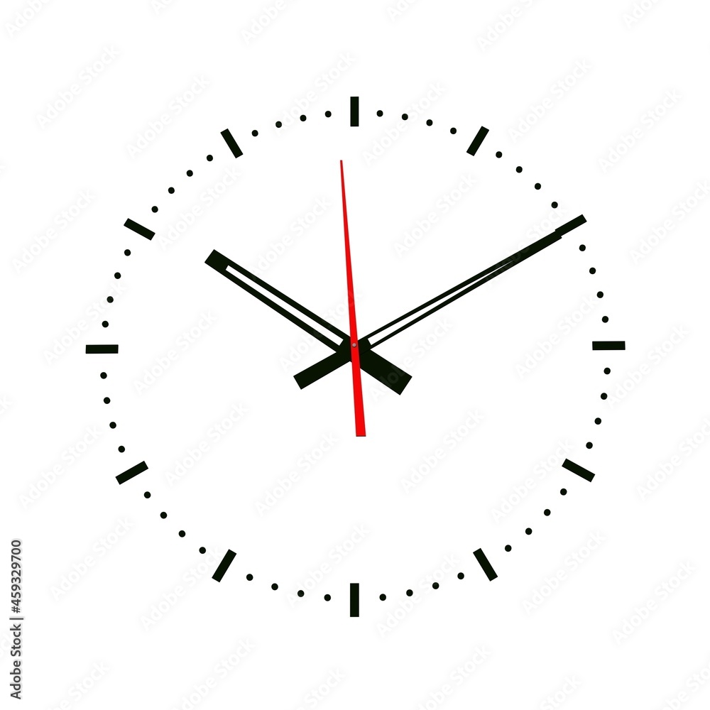 Time clock closeup on whte Time clock closeup on whte