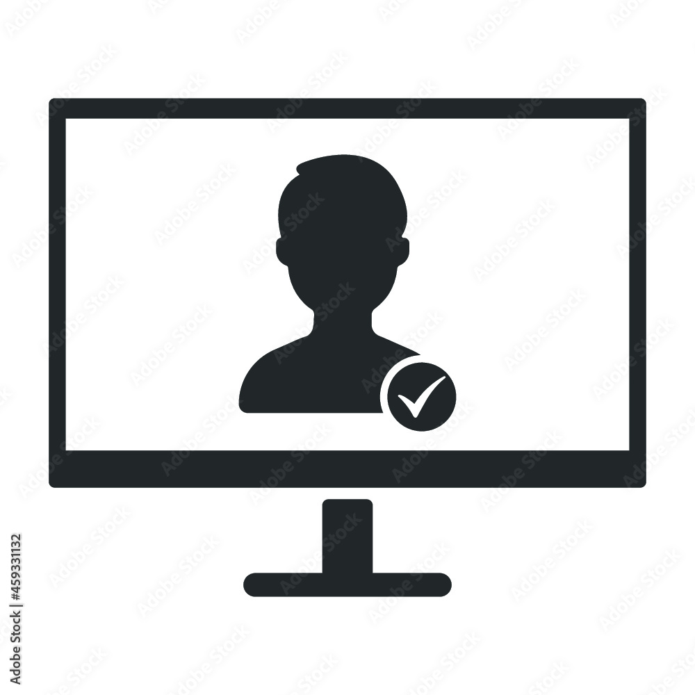 online profile verified icon design vector online profile verified icon design vector