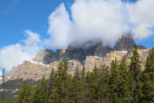 Clouds Over Castle Mountain, Banff National Park, Alberta