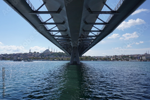 under the bridge in istanbul
