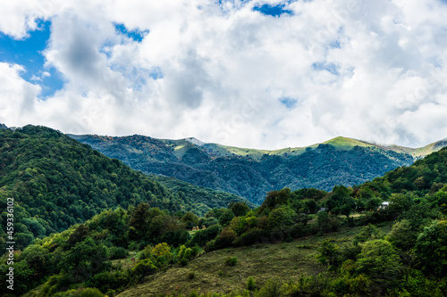 Caucasus mountain landscape in Georgia