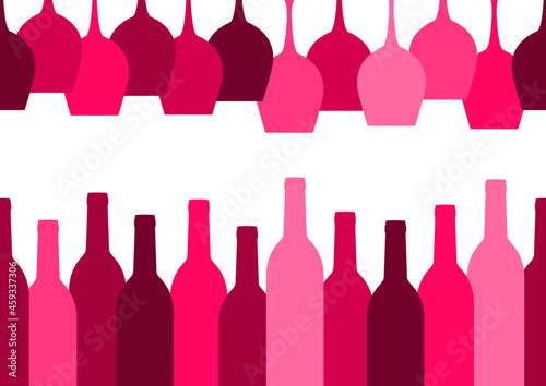 Wine bottle illustration.