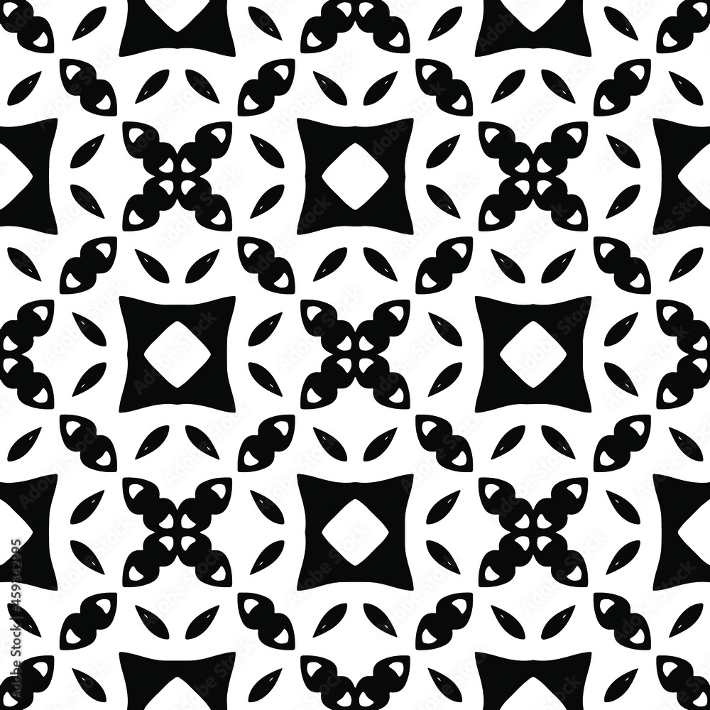 Seamless vector pattern in geometric ornamental style. Black ornament. Seamless vector pattern in geometric ornamental style. Black ornament.