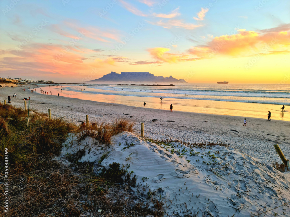 Fototapeta premium Cape Town sunset beach in Milnerton