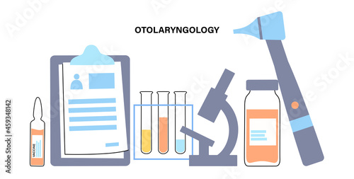 otolaryngology tools concept