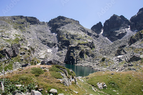 The Scary lake and Kupens peaks, Rila Mountain, Bulgaria