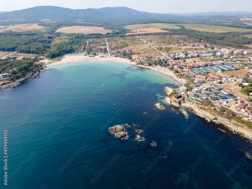 Aerial view of Arapya beach near town of Tsarevo, Bulgaria