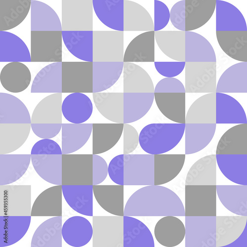 Geometric minimalistic seamless vector pattern. Multicolored abstract flat scandinavian pattern.