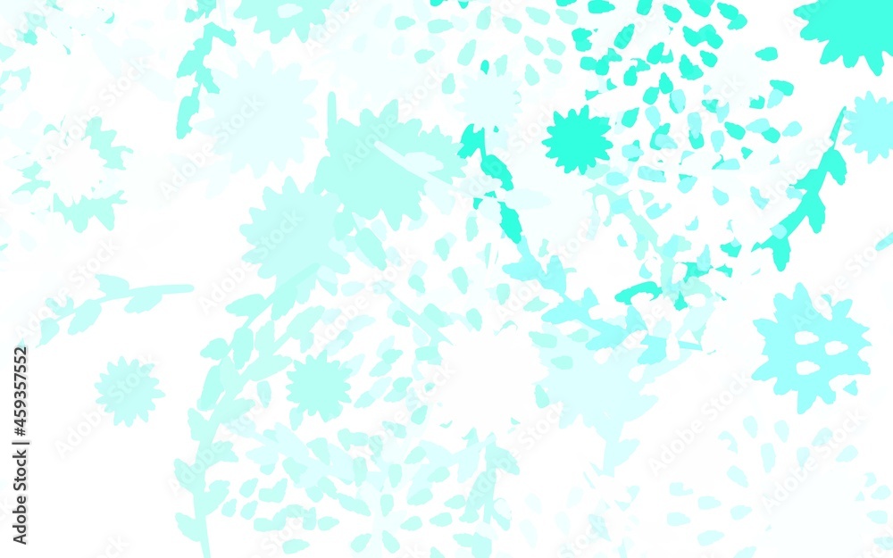 Light Green vector doodle pattern with flowers, roses. Light Green vector doodle pattern with flowers, roses.