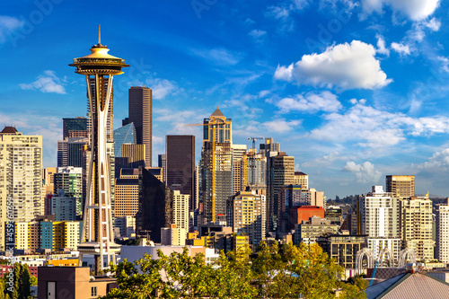 Seattle cityscape and Space Needle