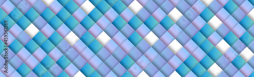 Abstract light background with many blue squares - Vector