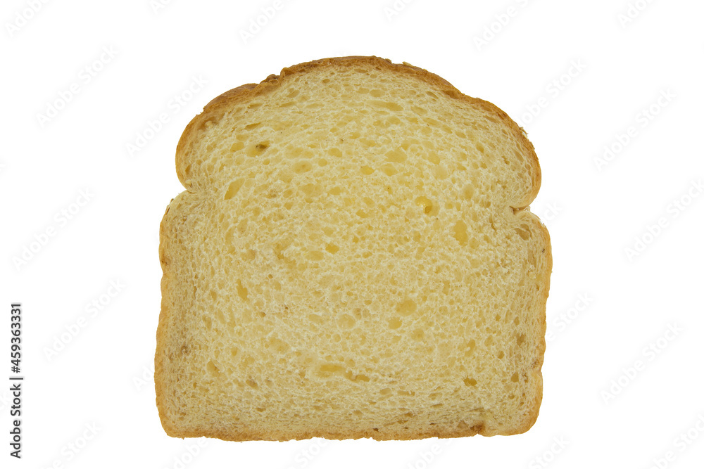 a slice of yellow potato bread