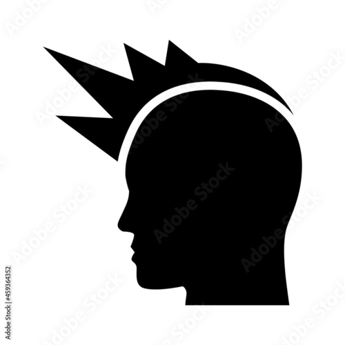Mind attack or mind shielding flat vector icon for games and websites