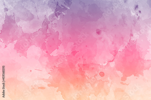 Abstract horizontal watercolor background design, colorful watercolor backgrounds for poster, banner or flyer.