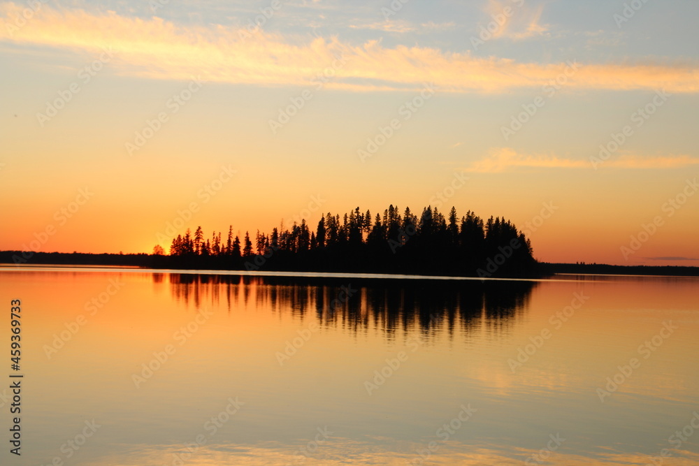 Warm Sunset, Elk Island National Park, Alberta