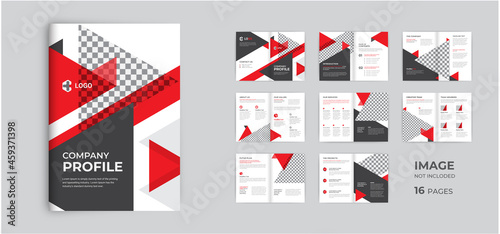 Corporate modern company profile and multipage business brochure design template