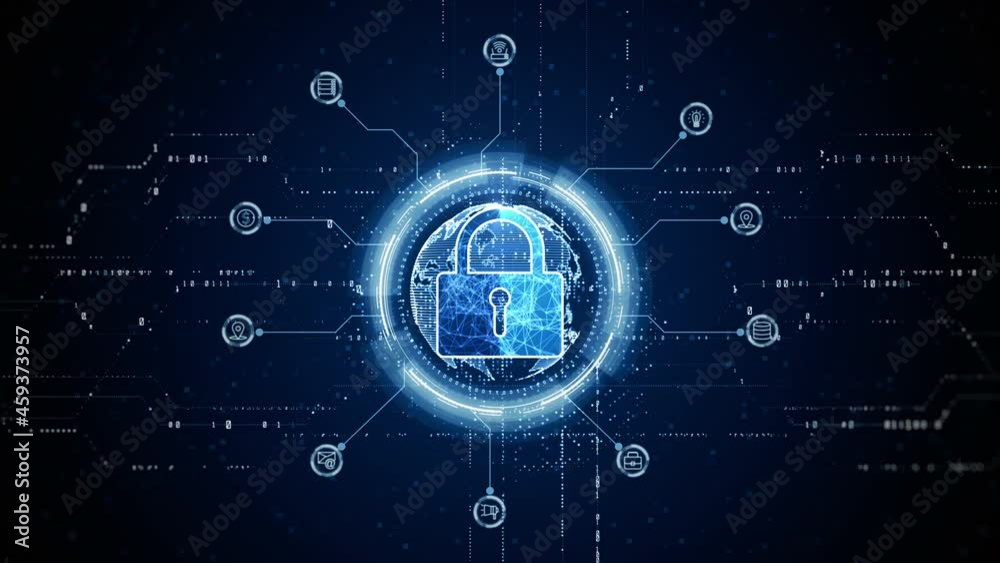 HUD Padlock Icon Cyber Security, Digital Data Network Protection, Future Technology Digital Data Network Connection Background Concept. HUD Padlock Icon Cyber Security, Digital Data Network Protection, Future Technology Digital Data Network Connection Background Concept.