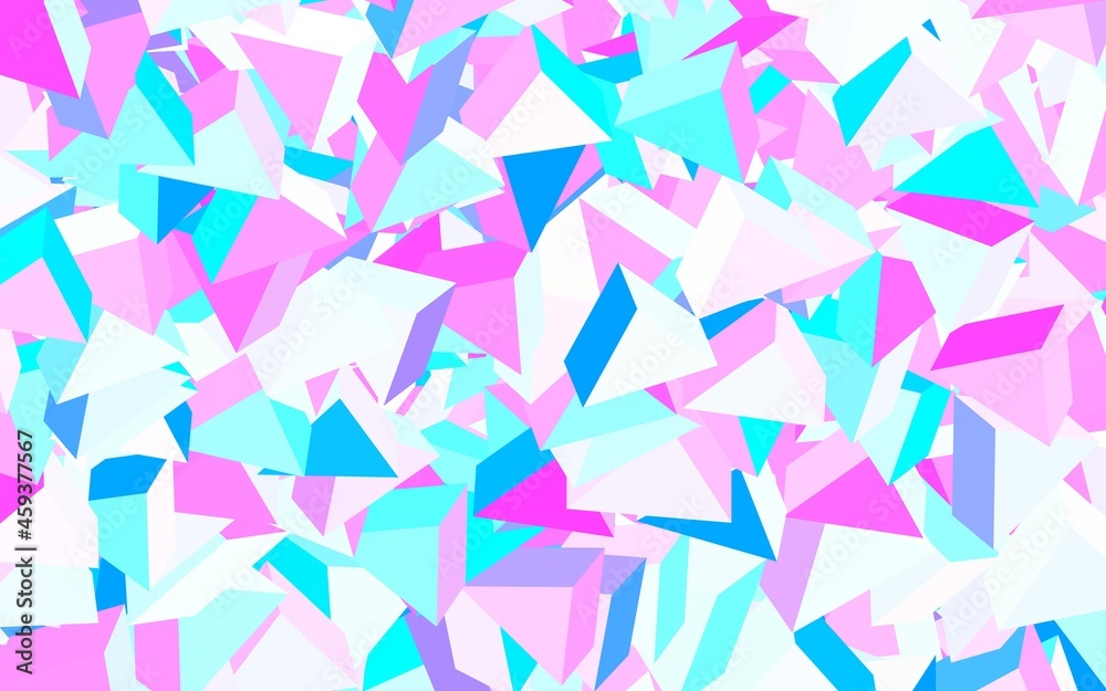 Light Pink, Blue vector texture with triangular style. Light Pink, Blue vector texture with triangular style.