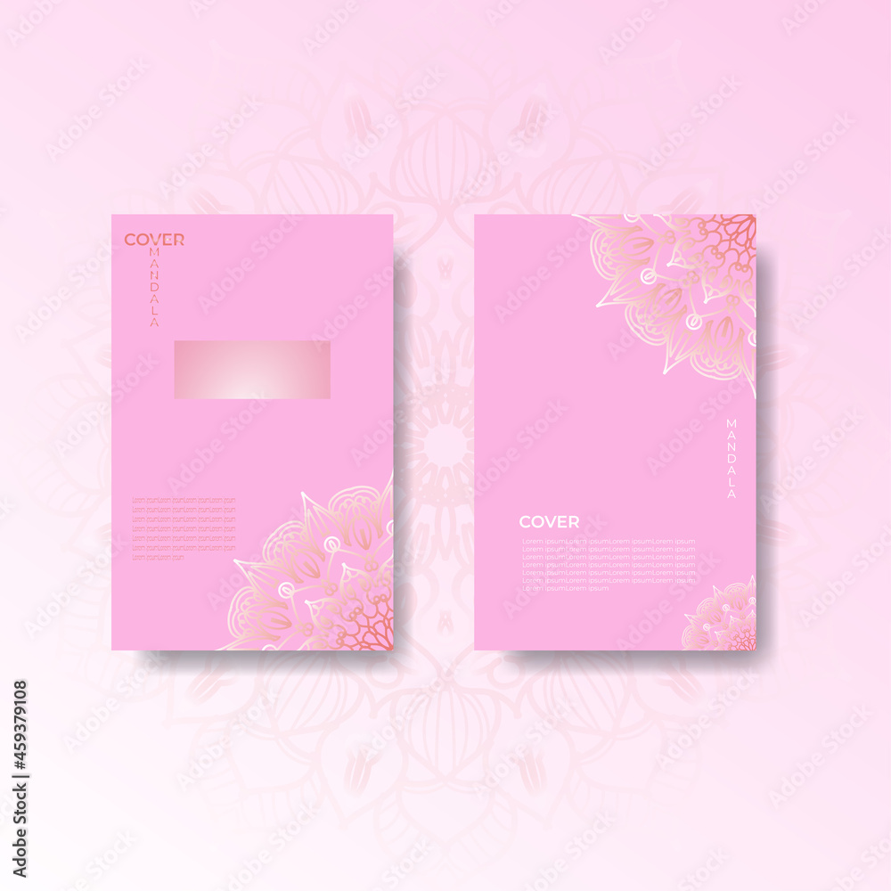 Fototapeta premium Cover Book with Mandala