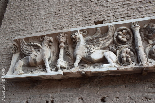 Antyczne ruiny, Rzym Włochy #459380159