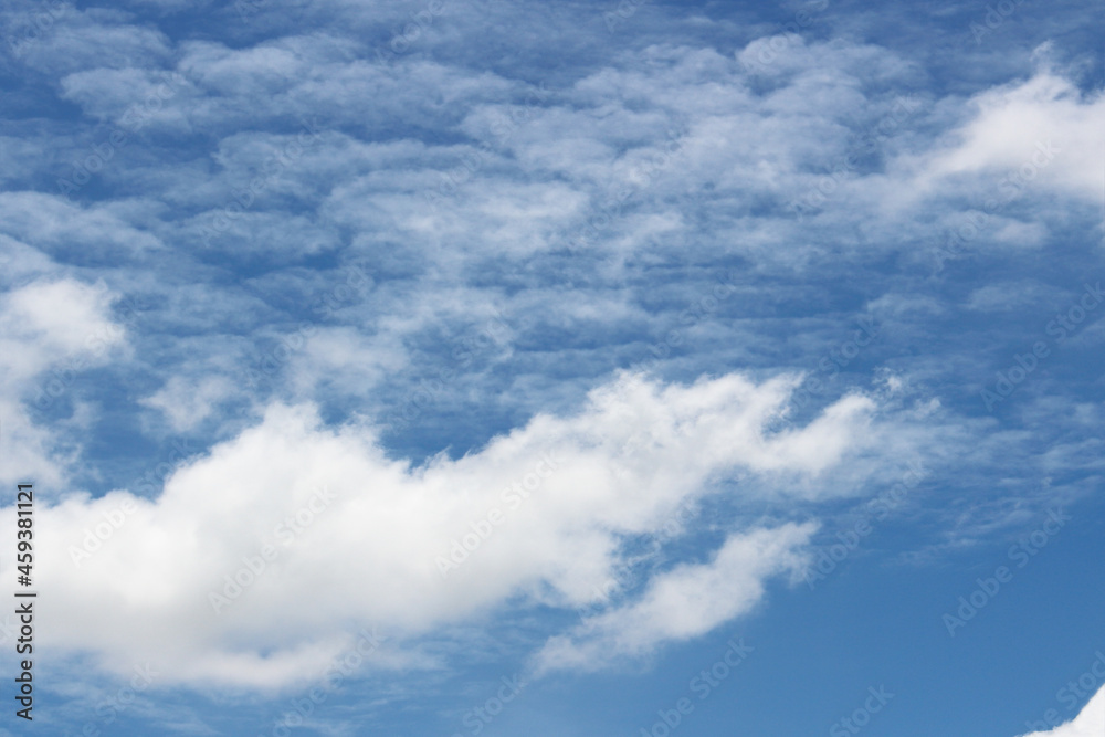 Bright blue sky with white clouds Bright blue sky with white clouds