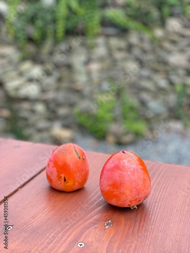 ripe pomegranate on the table