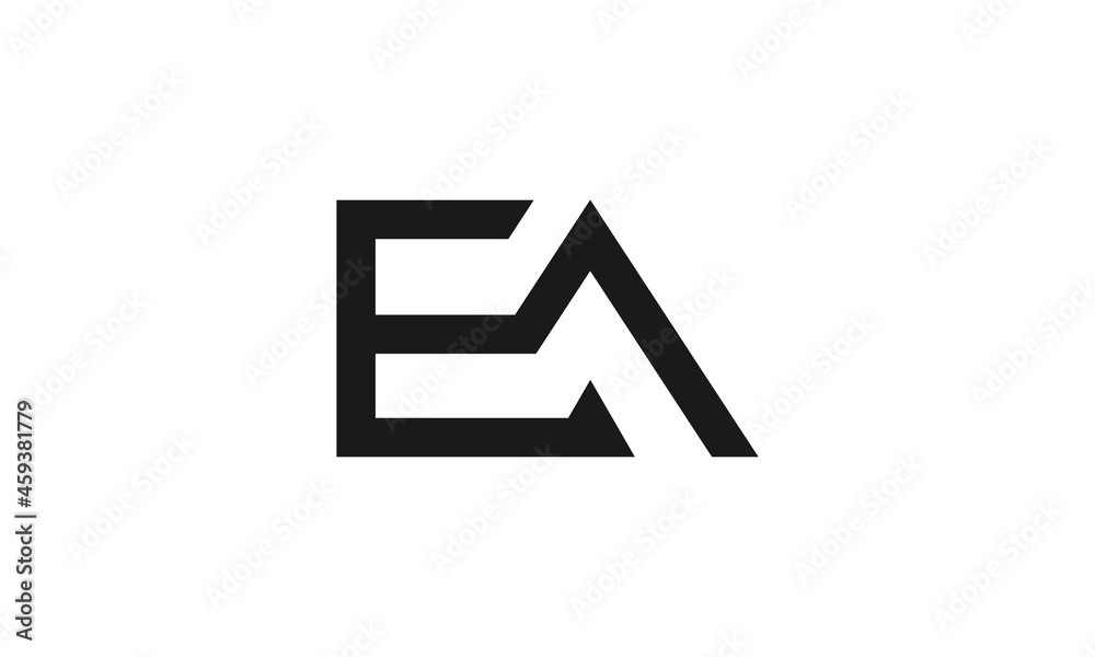 EA elegant vector letter