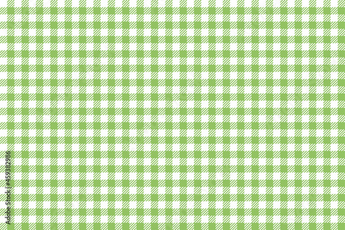 Green gingham plaid pattern, seamless.