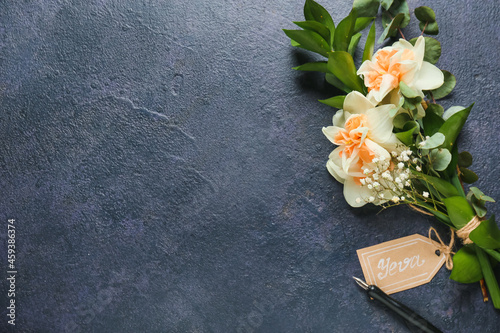 Beautiful bouquet with name...
