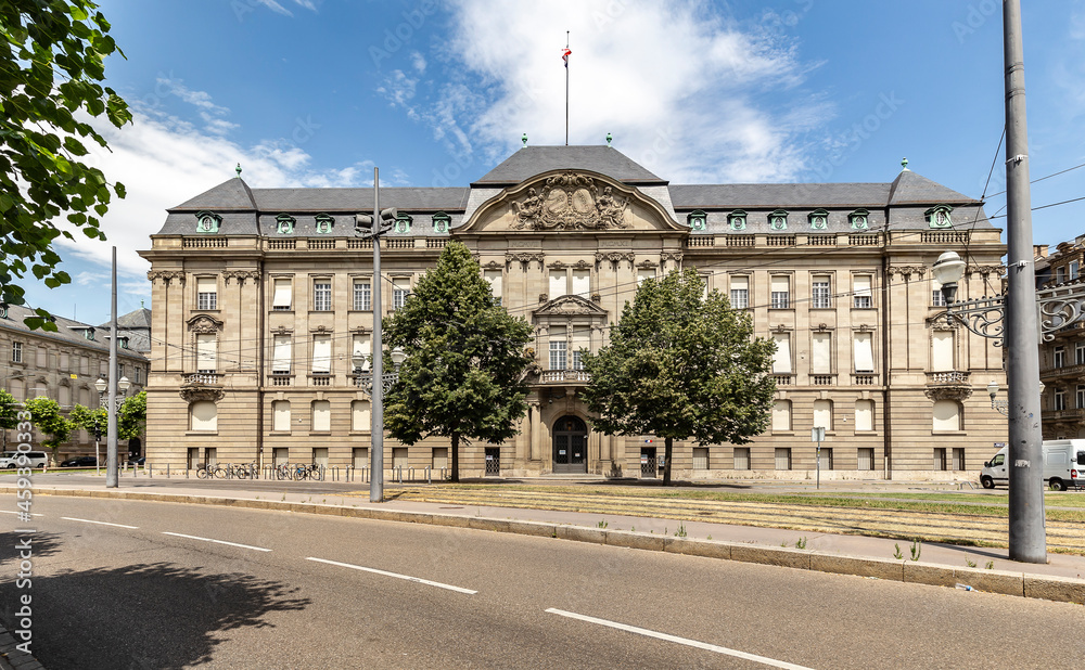 Obraz premium The Prefecture Building on the Place de la Republique in the center of Strasbourg, France