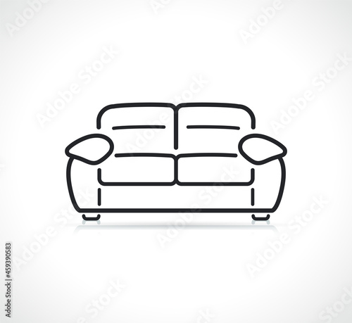 sofa or living room icon