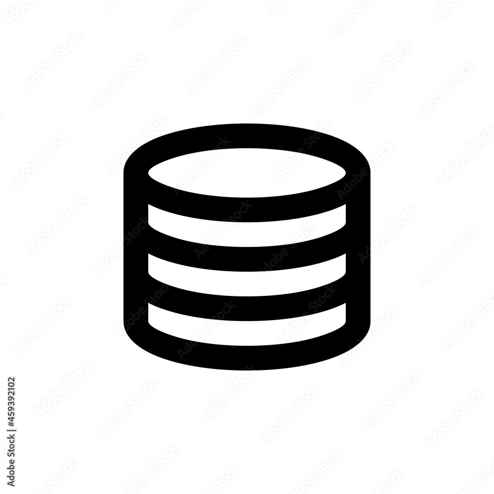 Coins pile, money line web or mobile interface vector icon. Isolated on white background. Sign for your web site design, logo, app, UI. Coins pile, money line web or mobile interface vector icon. Isolated on white background. Sign for your web site design, logo, app, UI.
