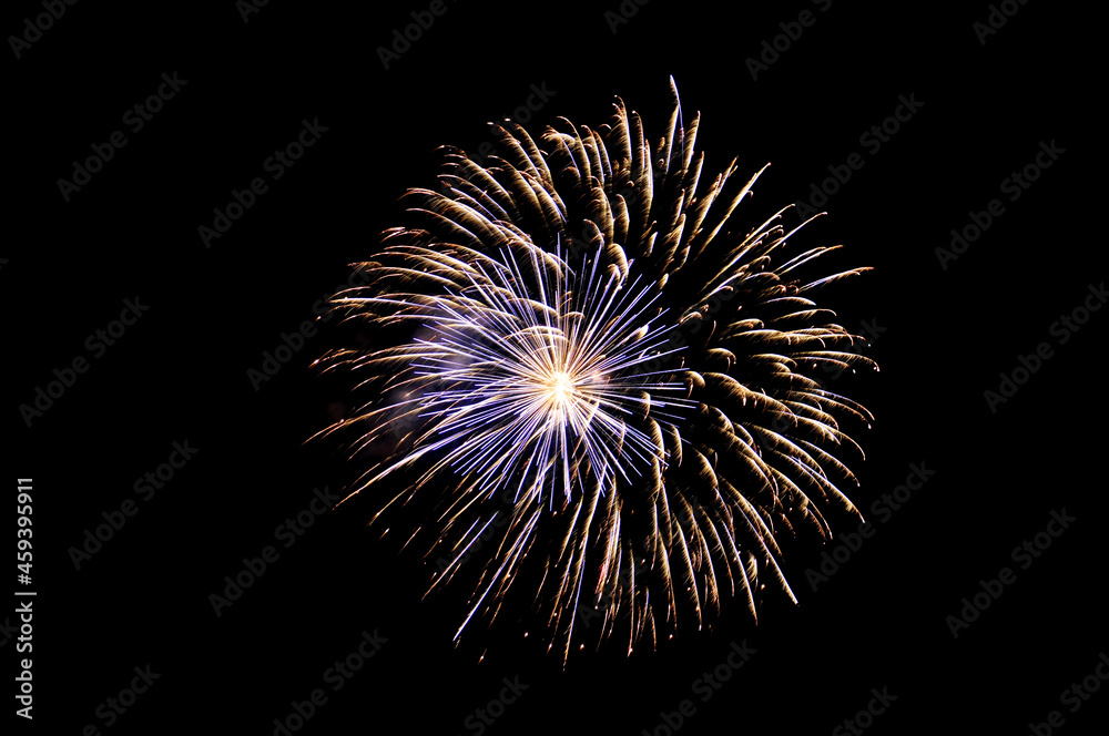 gold and blue fireworks on a black background. Preparation for further work. Screen overlay. Bright and colorful illustration for design. gold and blue fireworks on a black background. Preparation for further work. Screen overlay. Bright and colorful illustration for design.