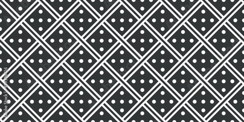 Abstract Black And White Seamless Geometric Background Patterns Vector Art
