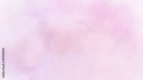 Pink abstract watercolor painting textured on white paper background © Creative