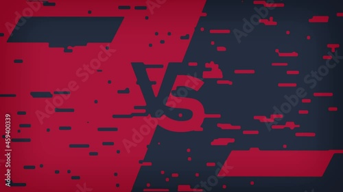Versus background. Sport competition VS poster, game fight battle duel concept, team design. Loop 10-seconds