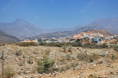 The arab village close Al Bahah, Saudi Arabia photo