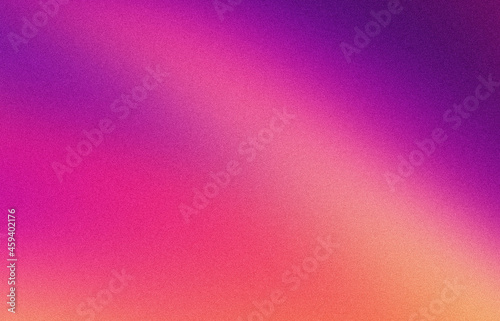 Abstract pastel purple, pink and orange blurred grainy gradient background texture. Colorful digital grain soft noise effect pattern. Lo-fi multicolor vintage retro design.