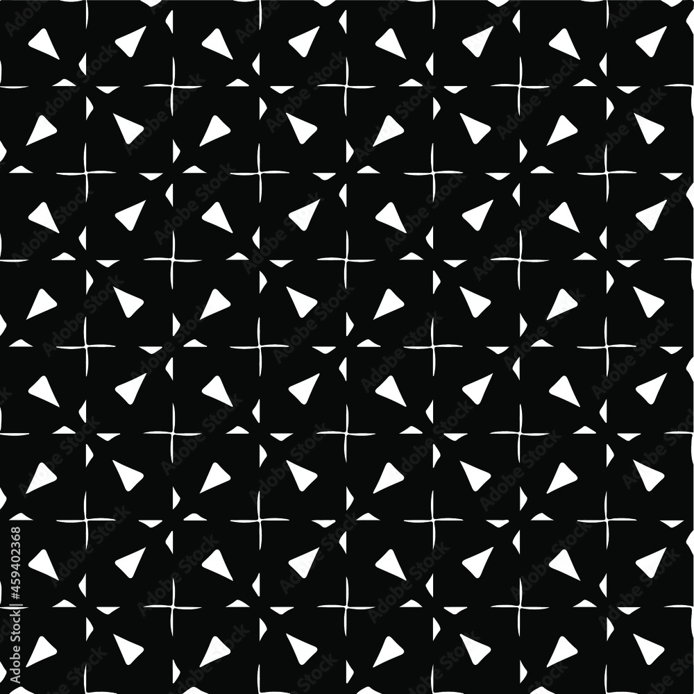 Seamless vector pattern in geometric ornamental style. Black ornament. Seamless vector pattern in geometric ornamental style. Black ornament.