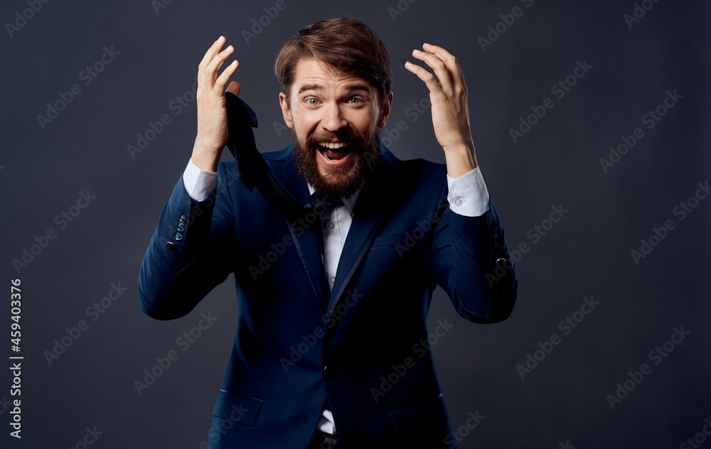 business man in suit office self-confidence