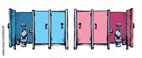 Toilet. Vector drawing