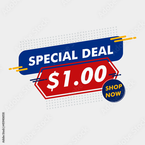 Special dollar store banner Vector template