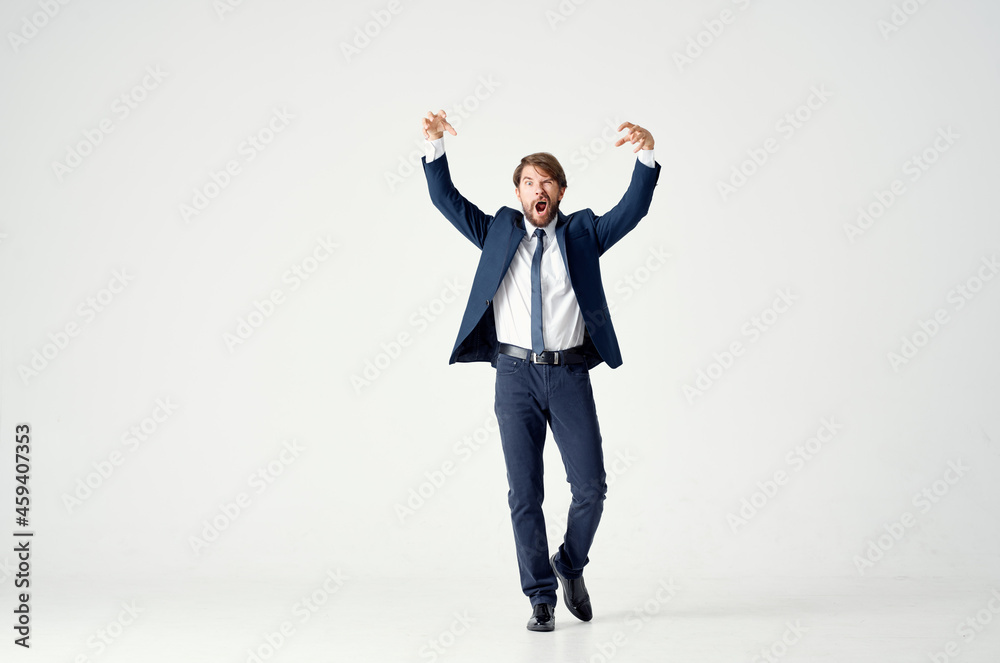 bearded business man emotions successful office Studio bearded business man emotions successful office Studio