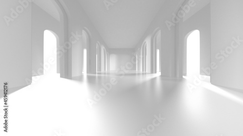 White Modern Background. Abstract Building Concept