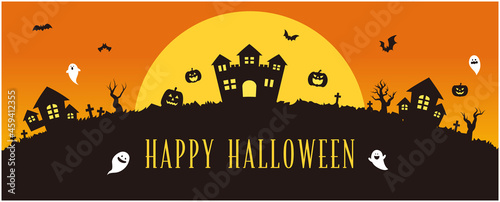 ハッピー　ハロウィン　背景　素材　