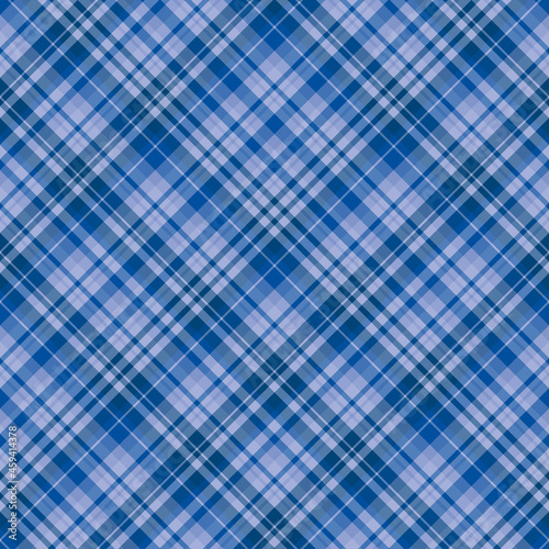 Seamless pattern in dark blue and light lilac colors for plaid, fabric, textile, clothes, tablecloth and other things. Vector image. 2