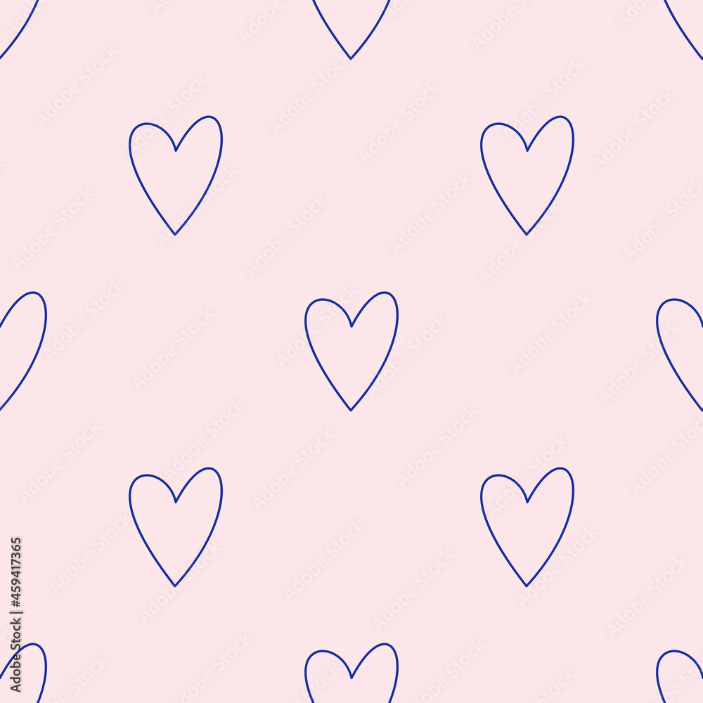 Seamless vector hearts symbol pattern. Valentine's day background. Stylish pattern for design, fabric, textile etc.	