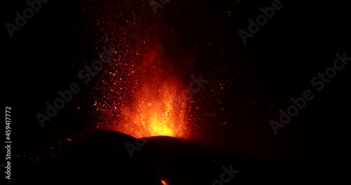 Volcanic eruption in La Palma Canary Islands 2021 photo